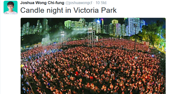 Gedenken in Hongkong: Andacht für die Opfer der Tian’anmen-Tragödie